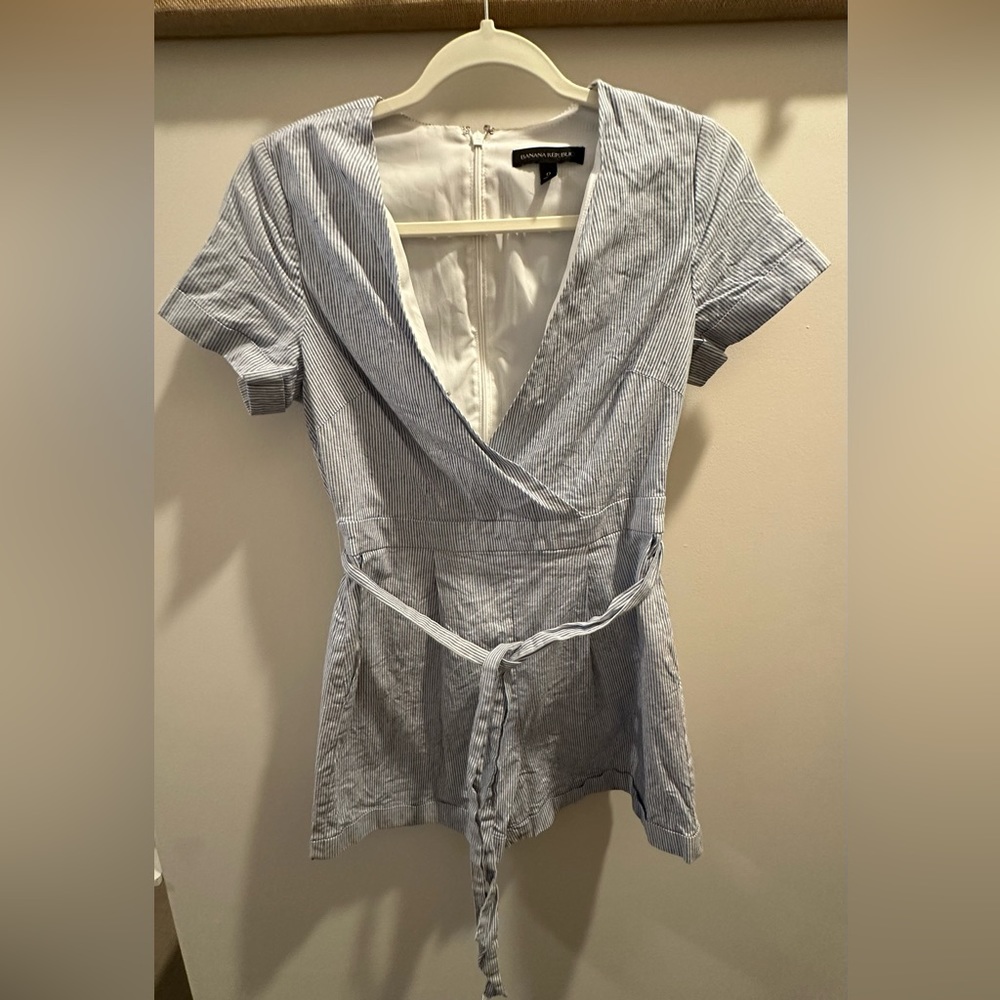 Banana Republic seersucker romper